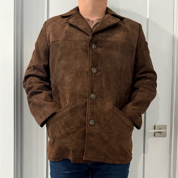 Suede Coat with Fleece Lining (Tall) - Picture 2 of 15